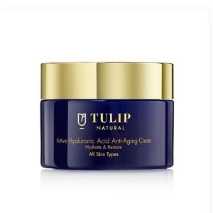 Tulip Natural Hyaluronic Anti-Aging Moisturizer - Navy & Gold